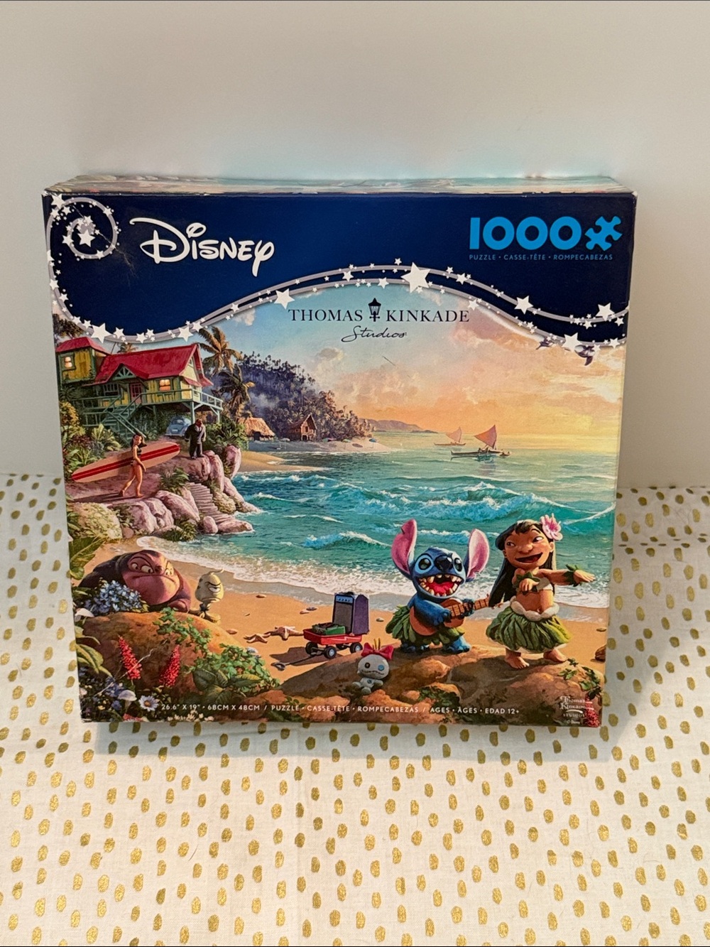 Disney Lilo & Stitch Beach Puzzle - Blue, Tan, Green